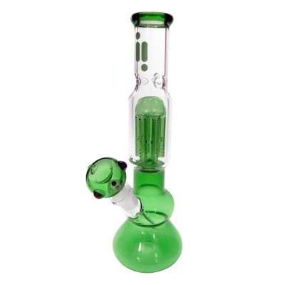 11" Tree Perc Double Bubble Base by Infyniti Glass