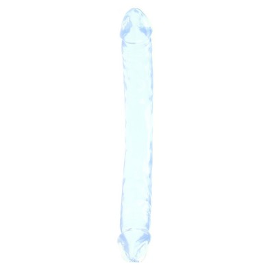 Basix 12 Inch Double Dildo in Clear
