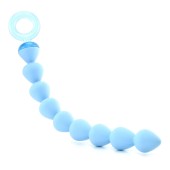 Waterproof Silicone Anal Beads in Blue