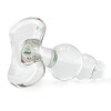 Blown Beaded Glass Anal Plug in Clear