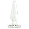 Blown Medium Spade Plug in Clear