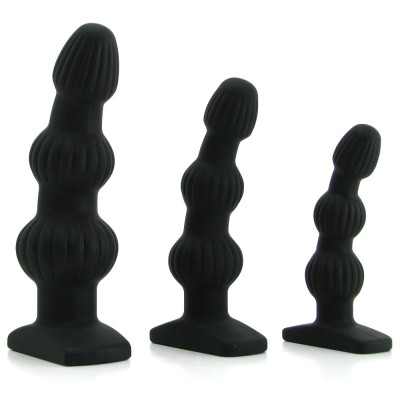 The Initiator Three Piece Silicone Anal Kit