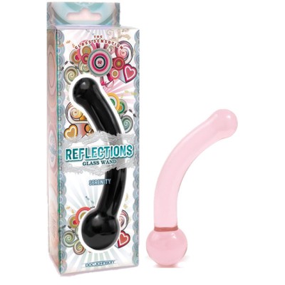 Reflections Serenity Glass Dildo In Pink