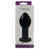 Crystal Premium Glass Large Butt Plug in Charcoal