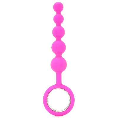 Ride It Up! Beaded Silicone Probe in Pink