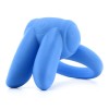 Silicone Jack Rabbit cock ring in blue