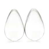 Crystal Glass Eggs Large in Clear