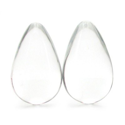 Crystal Glass Eggs Large in Clear