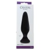 Crystal Spires Glass Butt Plug in Black