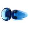 Crystal Spires Glass Butt Plug in Blue