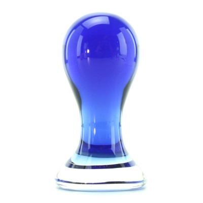 Crystal Pops Large Glass Plug in Blue