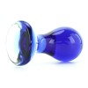 Crystal Pops Large Glass Plug in Blue