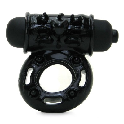 Hero Dynamic Scream Maker Vibrating Cock Ring in Black