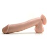 Basix 10 Inch Suction Base Dildo in Flesh