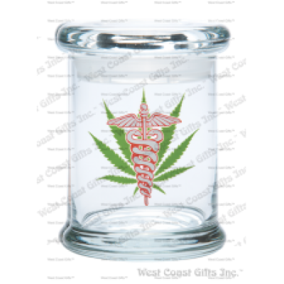 420 Science POP-TOP JAR Medicinal Leaf X-Small