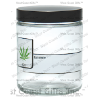 X-SMALL WRITE & ERASE CLEAR SCREW TOP JAR